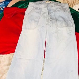 Light wash denim-looking pants